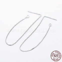 925 plata esterlina fornituras de espárrago&nbsp;STER-I014-01S-B