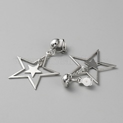 Messing-Ohrclips&nbsp;EJEW-WH0019-29P