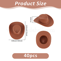 40шт. пластиковые кукольные шапочки&nbsp;AJEW-DC0003-40
