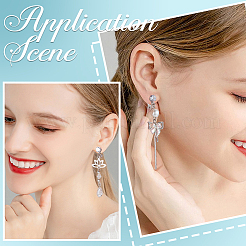 Латунные клипсы серьги&nbsp;KK-SP0001-26P