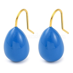 Orecchini pendenti a goccia in acciaio inossidabile smaltato 304 per donna&nbsp;EJEW-U023-01G-01