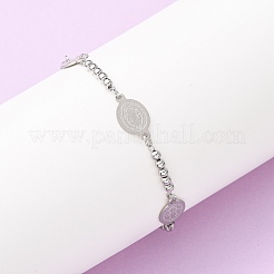 Браслеты из нержавеющей стали 304 Religion&nbsp;LS-BJEW-F524-04A-P