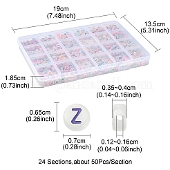 1350шт 27 стиля акриловые бусины&nbsp;MACR-YW0002-15