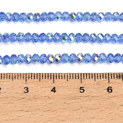 Chapelets de perles en verre électroplaqué&nbsp;GL-CBAA615-03H