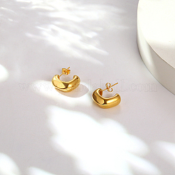 Pendientes de botón de acero inoxidable 304&nbsp;WI7669-1