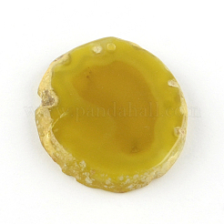 Окрашенные смешанная форма естественный агата Gemstone большие подвески&nbsp;G-R300-06