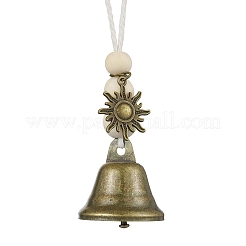 Ornamenti appesi a forma di campana di ferro&nbsp;HJEW-JM02523-03