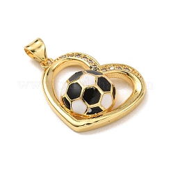 Pendentifs en laiton zircon cubique transparent&nbsp;KK-P352-04E-G