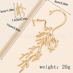 Серьги-гвоздики из сплава в форме коралла&nbsp;FS-WG5BDD1-01