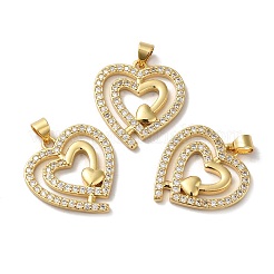 Покрытие стойки латунь микропаве прозрачные подвески из кубического циркония&nbsp;KK-F853-15G