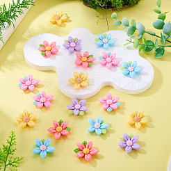20 Stück opake Harz-Cabochons&nbsp;RESI-TADJ0001-08A