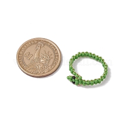 Кольца из стеклянных бусин&nbsp;RJEW-JR00875-01