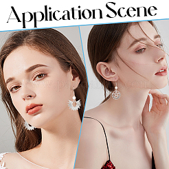 200 шт. крючки для сережек из нержавеющей стали 304&nbsp;STAS-SC0008-23