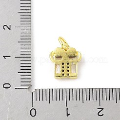 Ottone micro spianare pendenti zirconi&nbsp;KK-Z101-02G-03