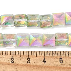 Стеклянные бусины с гальваническим покрытием &nbsp;EGLA-L045-B-HR01