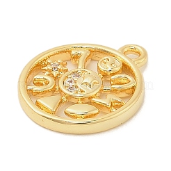 Латунные микро проложить кубического циркония подвески&nbsp;KK-I380-20G