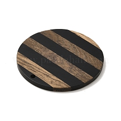 Подвески из непрозрачной смолы и ореха&nbsp;WOOD-F012-01