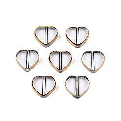 504шт гальванические стеклянные бусины&nbsp;EGLA-N006-064