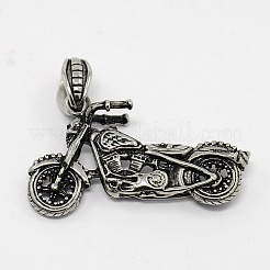 Ретро мужские мини 3d motorcryle подвески из нержавеющей стали 304&nbsp;STAS-O044-95