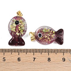 Handgefertigte dichroitische Folien-Bunte Malerei-Anhänger&nbsp;X1-DICH-G001-01G-10