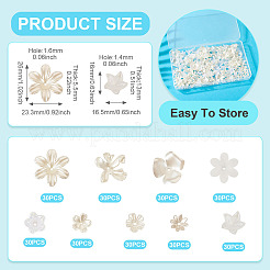 270 шт. 9 вида акриловых бусин с имитацией жемчуга&nbsp;OACR-TA0004-01