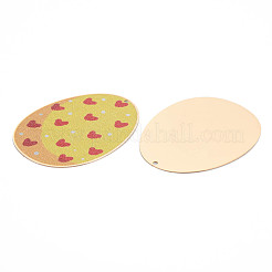 Pendentifs en laiton peints&nbsp;KK-N223-20-08-NR