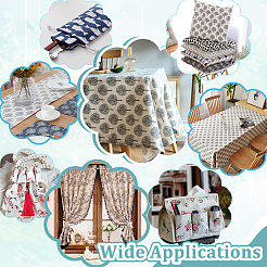 Хлопчатобумажная льняная ткань&nbsp;DIY-WH0591-282A