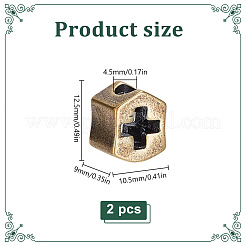 Латуни европейского бисера&nbsp;KK-WH0062-206AB
