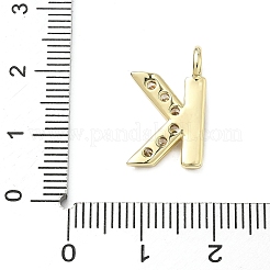 Messing micro pave klare zirkonia anhänger&nbsp;KK-I476-01G-K