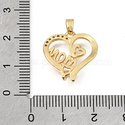 Pendentifs en laiton zircon cubique transparent&nbsp;KK-C263-24A-G