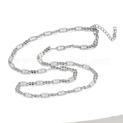 Collares de cadena de acero inoxidable 304 de 4.5 mm con acabado mate.&nbsp;NJEW-D328-03P-02
