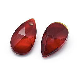 Facettierten Glas-Anhänger&nbsp;X-GLAA-F069-S-A03
