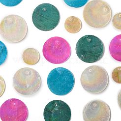 20 шт. 5 стиля подвески из натуральной ракушки капиз&nbsp;SSHEL-FS0001-07