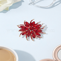1 шт. булавки для лацкана из цветочного сплава со стразами для свадебной вечеринки&nbsp;JEWB-LP0006-06D