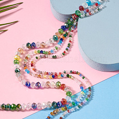 6 brin 3 styles de brins de perles en verre électrolytique&nbsp;EGLA-TA0013-70