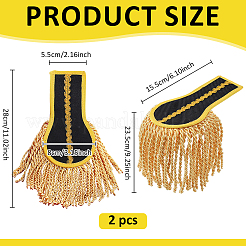 Épaulettes à pompons en polyester&nbsp;AJEW-WH0481-522