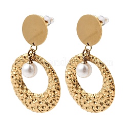 Boucles d'oreilles pendantes en acier inoxydable 304&nbsp;EJEW-K296-09G