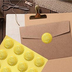 34 Blatt selbstklebende Aufkleber mit Goldfolienprägung&nbsp;DIY-WH0509-046