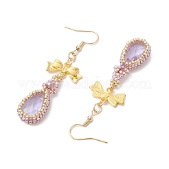 Orecchini in lega di vetro&nbsp;EJEW-MZ00313-02