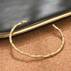 Браслеты-манжеты из нержавеющей стали 304 с ионным покрытием (IP)&nbsp;BJEW-H323-01G