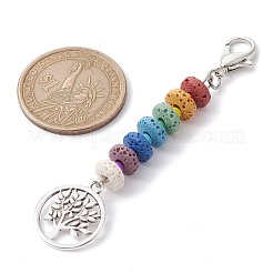 Décorations pendentif en alliage de style tibétain arbre de vie&nbsp;HJEW-JM01661