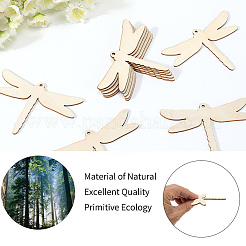 Holz Insekten Anhänger Dekorationen&nbsp;HJEW-WH20016-02B