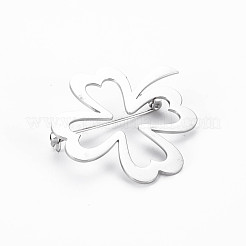 Брошь с открытым клевером&nbsp;JEWB-N007-011P-FF