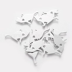 Подвески в виде котят из нержавеющей стали марки 304&nbsp;LS-STAS-Q201-T440