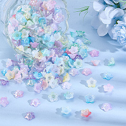 300 шт. двухцветные акриловые колпачки для бусин&nbsp;OACR-ME0001-16