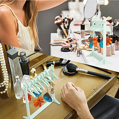 1 комплект акриловых подставок для сережек в форме вешалки&nbsp;EDIS-CP0001-15B