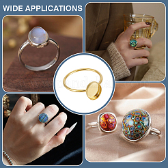 1 шт. 925 компонента кольца из стерлингового серебра&nbsp;STER-BC0003-88G