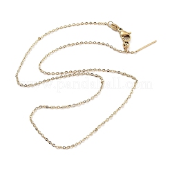 Ионное покрытие (ip) регулируемые ожерелья из нержавеющей стали 304 с цепочкой&nbsp;NJEW-K270-05G