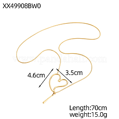 Lasso-Halsketten aus 304 Edelstahl&nbsp;STAS-OY018-30G