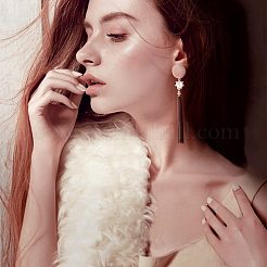 Латунные крючки для серьги и пластиковые гайки для ушей&nbsp;FIND-PH0015-08